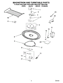 05 - Magnetron And Turntable Parts parts for Whirlpool Microwave MH9181XMT1 from AppliancePartsPros.com