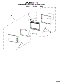 02 - Door Parts parts for Whirlpool Microwave GH9177XLQ2 from AppliancePartsPros.com