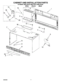06 - Cabinet And Installation Parts parts for Whirlpool Microwave GH9177XLB2 from AppliancePartsPros.com