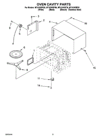 03 - Oven Cavity Parts parts for Whirlpool Microwave MT4155SPB0 from AppliancePartsPros.com