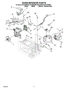 05 - Oven Interior Parts parts for Whirlpool Microwave MT4155SPB0 from AppliancePartsPros.com