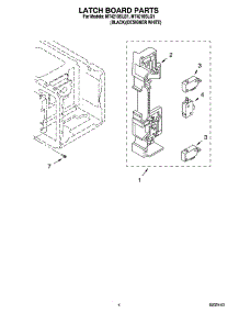 04 - Latch Board Parts parts for Whirlpool Microwave MT4210SLQ1 from AppliancePartsPros.com