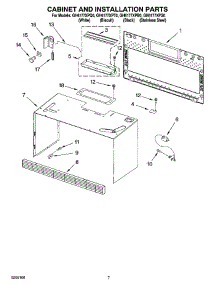 06 - Cabinet And Installation Parts parts for Whirlpool Microwave GH6177XPT0 from AppliancePartsPros.com