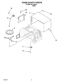 03 - Oven Cavity Parts parts for Whirlpool Microwave MT1145SLB1 from AppliancePartsPros.com