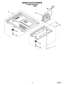 06 - Base Plate Parts parts for Whirlpool Microwave MT1145SLB1 from AppliancePartsPros.com