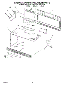 06 - Cabinet And Installation Parts parts for Whirlpool Microwave GH9177XLQ1 from AppliancePartsPros.com