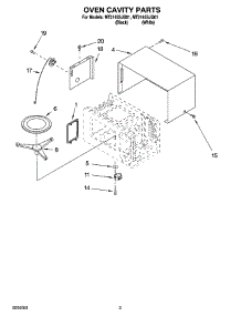 03 - Oven Cavity Parts parts for Whirlpool Microwave MT2145SJQ01 from AppliancePartsPros.com