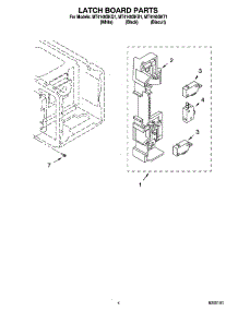 04 - Latch Board Parts parts for Whirlpool Microwave MT4140SKT1 from AppliancePartsPros.com