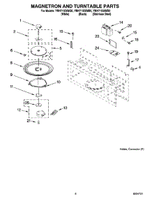 05 - Magnetron And Turntable Parts parts for Whirlpool Microwave YMH7155XMQ0 from AppliancePartsPros.com