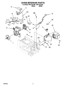 05 - Oven Interior Parts parts for Whirlpool Microwave MT2145SJB01 from AppliancePartsPros.com