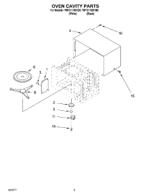 03 - Oven Cavity Parts parts for Whirlpool Microwave YMT3110SHQ0 from AppliancePartsPros.com