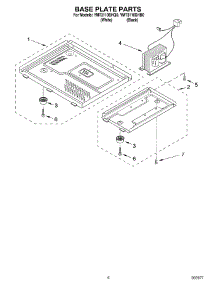 06 - Base Plate Parts parts for Whirlpool Microwave YMT3110SHQ0 from AppliancePartsPros.com