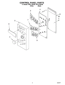 02 - Control Panel Parts parts for Whirlpool Microwave YMT3110SHB0 from AppliancePartsPros.com