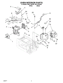 05 - Oven Interior Parts parts for Whirlpool Microwave YMT3110SHB0 from AppliancePartsPros.com