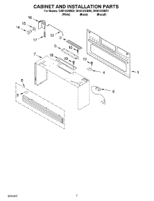 06 - Cabinet And Installation Parts parts for Whirlpool Microwave GH8155XMQ2 from AppliancePartsPros.com