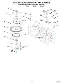 05 - Magnetron And Turntable Parts parts for Whirlpool Microwave GH8155XMT2 from AppliancePartsPros.com