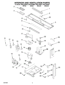 03 - Interior And Ventilation Parts parts for Whirlpool Microwave MH8150XMB2 from AppliancePartsPros.com