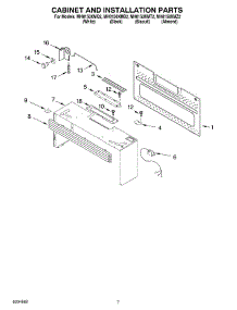 06 - Cabinet And Installation Parts parts for Whirlpool Microwave MH8150XMB2 from AppliancePartsPros.com