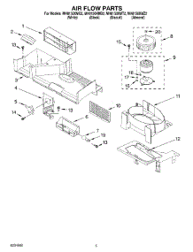 04 - Air Flow Parts parts for Whirlpool Microwave MH8150XMT2 from AppliancePartsPros.com