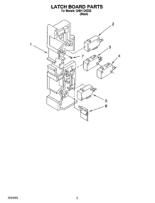 04 - Latch Board Parts parts for Whirlpool Microwave GH9115XEB2 from AppliancePartsPros.com