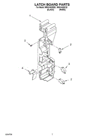 06 - Latch Board Parts parts for Whirlpool Microwave MH6140XKB2 from AppliancePartsPros.com