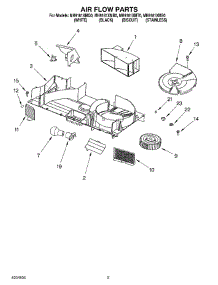 04 - Air Flow Parts parts for Whirlpool Microwave MH9181XMB0 from AppliancePartsPros.com