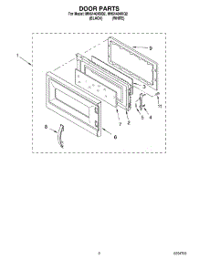 02 - Door Parts parts for Whirlpool Microwave MH6140XKQ2 from AppliancePartsPros.com