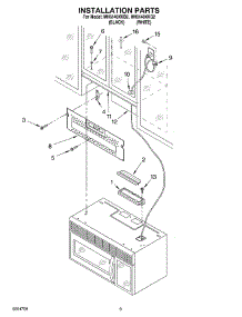 08 - Installation Parts parts for Whirlpool Microwave MH6140XKQ2 from AppliancePartsPros.com