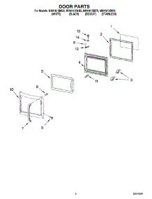 02 - Door Parts parts for Whirlpool Microwave MH9181XMQ0 from AppliancePartsPros.com