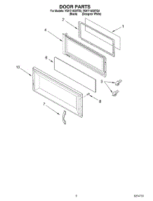 02 - Door Parts parts for Whirlpool Microwave YGH7145XFB2 from AppliancePartsPros.com