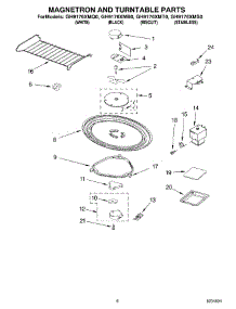 05 - Magnetron And Turntable Parts parts for Whirlpool Microwave GH9176XMB0 from AppliancePartsPros.com