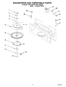 05 - Magnetron And Turntable Parts parts for Whirlpool Microwave YGH7145XFQ2 from AppliancePartsPros.com