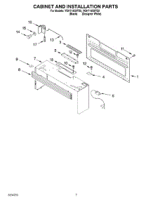 06 - Cabinet And Installation Parts parts for Whirlpool Microwave YGH7145XFQ2 from AppliancePartsPros.com