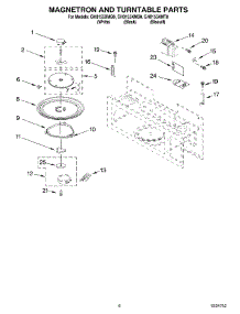 05 - Magnetron And Turntable Parts parts for Whirlpool Microwave GH8155XMB0 from AppliancePartsPros.com