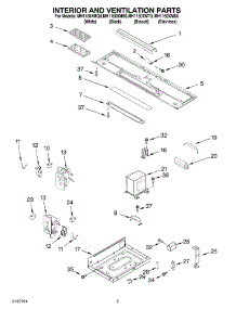 03 - Interior And Ventilation Parts parts for Whirlpool Microwave MH1150XMT0 from AppliancePartsPros.com