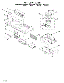 04 - Air Flow Parts parts for Whirlpool Microwave MH8150XMT0 from AppliancePartsPros.com