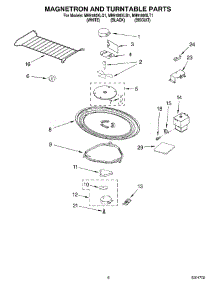 05 - Magnetron And Turntable Parts parts for Whirlpool Microwave MH9180XLT1 from AppliancePartsPros.com
