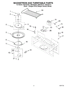 05 - Magnetron And Turntable Parts parts for Whirlpool Microwave GH8155XJZ1 from AppliancePartsPros.com