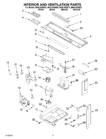 03 - Interior And Ventilation Parts parts for Whirlpool Microwave MH8150XMZ0 from AppliancePartsPros.com