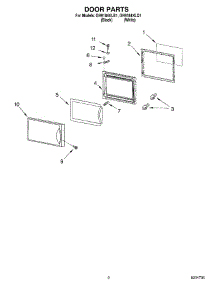02 - Door Parts parts for Whirlpool Microwave GH9184XLB1 from AppliancePartsPros.com