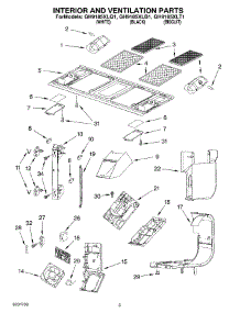 03 - Interior And Ventilation Parts parts for Whirlpool Microwave GH9185XLQ1 from AppliancePartsPros.com