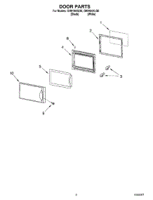 02 - Door Parts parts for Whirlpool Microwave GH9184XLQ0 from AppliancePartsPros.com
