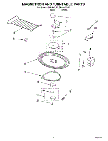 05 - Magnetron And Turntable Parts parts for Whirlpool Microwave GH9184XLQ0 from AppliancePartsPros.com