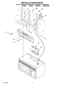08 - Installation Parts parts for Whirlpool Microwave MH6150XLT1 from AppliancePartsPros.com