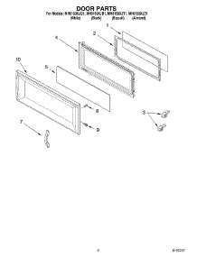 02 - Door Parts parts for Whirlpool Microwave MH8150XJZ1 from AppliancePartsPros.com