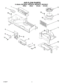 04 - Air Flow Parts parts for Whirlpool Microwave MH8150XJZ1 from AppliancePartsPros.com