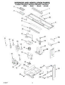 03 - Interior And Ventilation Parts parts for Whirlpool Microwave MH8150XJQ1 from AppliancePartsPros.com