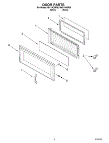 02 - Door Parts parts for Whirlpool Microwave MH1140XMQ0 from AppliancePartsPros.com
