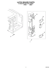 04 - Latch Board Parts parts for Whirlpool Microwave MT1120SLQ0 from AppliancePartsPros.com