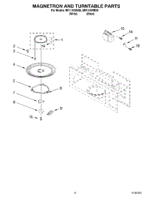 05 - Magnetron And Turntable Parts parts for Whirlpool Microwave MH1140XMB0 from AppliancePartsPros.com